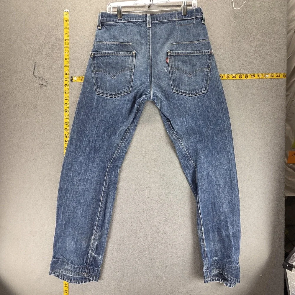 Vintage Levis Engineered Jeans Mens 32x32 Blue Twisted Button Fly Medium Wash